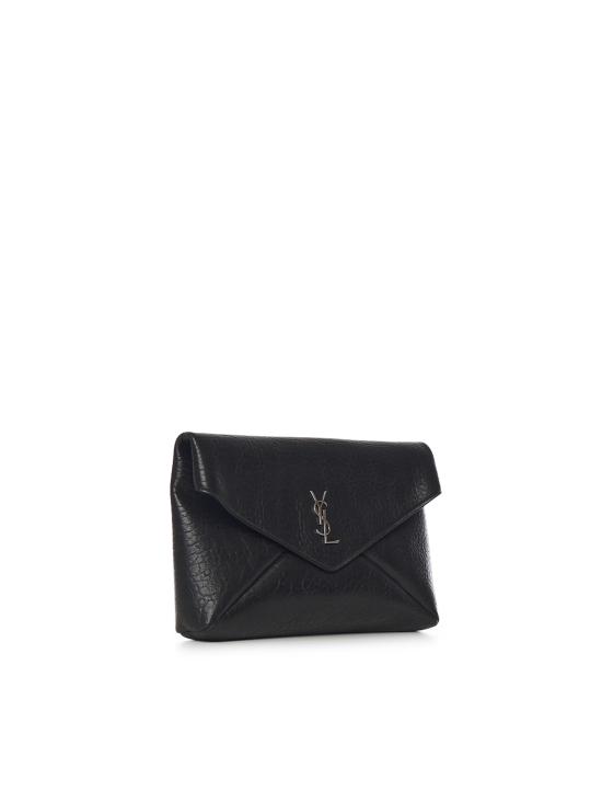 26SS 생로랑 카산드라 라지 엔벨로프 파우치 778181 AACIA1000 BLACK - SAINT LAURENT