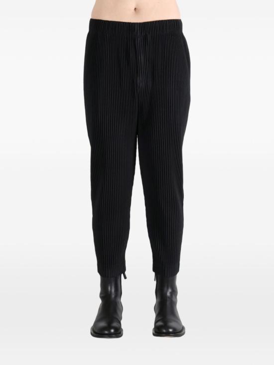 26SS 옴므 플리세 이세이 미야케 트레이닝/조거 팬츠 HP66JF04415 BLACK DOM - HOMME PLISSE' ISSEY MIYAKE