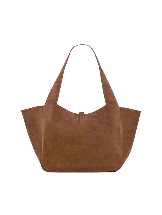 26SS 생로랑 LE 5 A 7 베아 스웨이드 토트백 763435 008IW2885 Caramel COGNAC - SAINT LAURENT