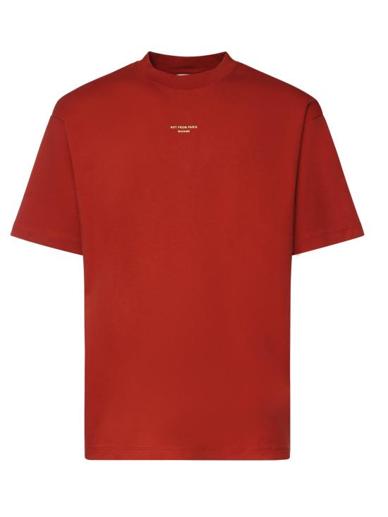 26SS 드롤드무슈 반팔 티셔츠 KTS202CO002 DRD RED