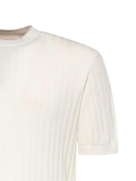 26SS 일레븐티 반팔 티셔츠 M76MAGM64MAG0M041 01 03 White taupe - ELEVENTY