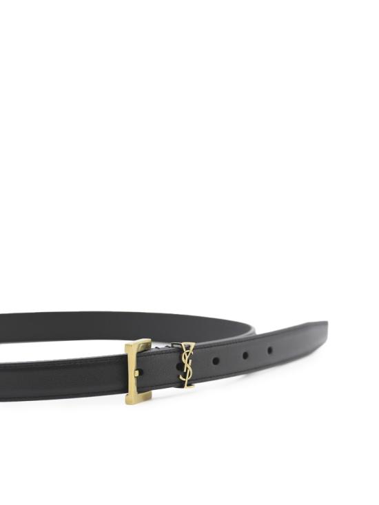 26SS 생로랑 카산드라 씬 스퀘어 버클 벨트 554465 BOO0W1000 - SAINT LAURENT