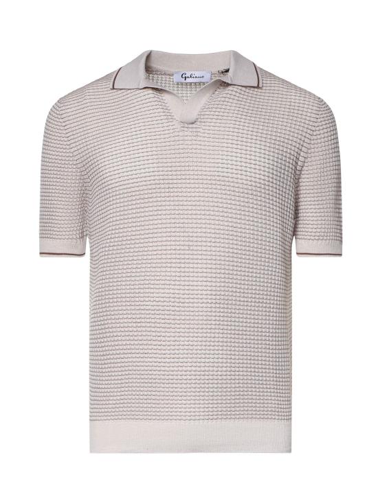 26SS 갈리아노 폴로 티셔츠 57191 20650006 Light taupe