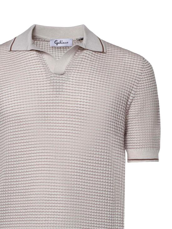26SS 갈리아노 폴로 티셔츠 57191 20650006 Light taupe - GALIANO