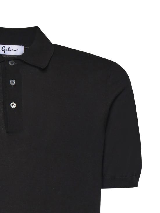 26SS 갈리아노 폴로 티셔츠 43156 20731099 Black - GALIANO