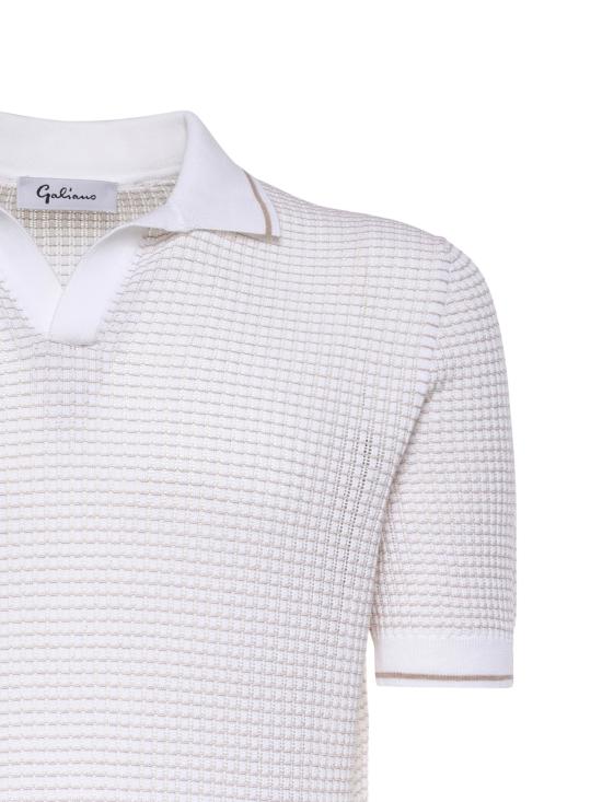 26SS 갈리아노 폴로 티셔츠 57191 20650002 White - GALIANO