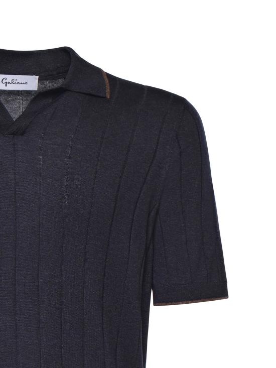 26SS 갈리아노 폴로 티셔츠 43181 23510597 Blue - GALIANO