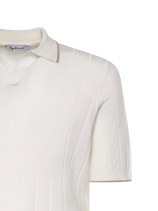 26SS 갈리아노 폴로 티셔츠 43181 23510005 White - GALIANO