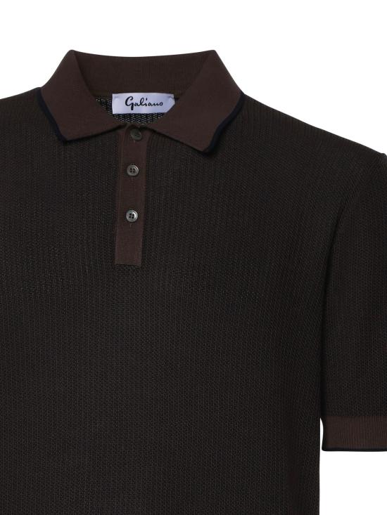 26SS 갈리아노 폴로 티셔츠 57113 18069180 BROWN - GALIANO