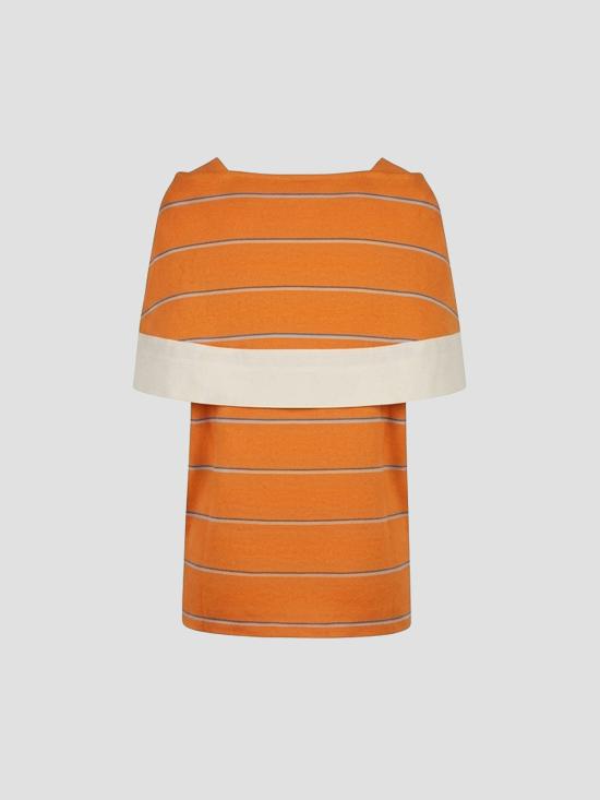26SS FIDAN NOVRUZOVA 블라우스 GSPLWOBW OG BL WS WTDL ORANGE BLUE WHT STR WHT DTL - OTHER BRANDS