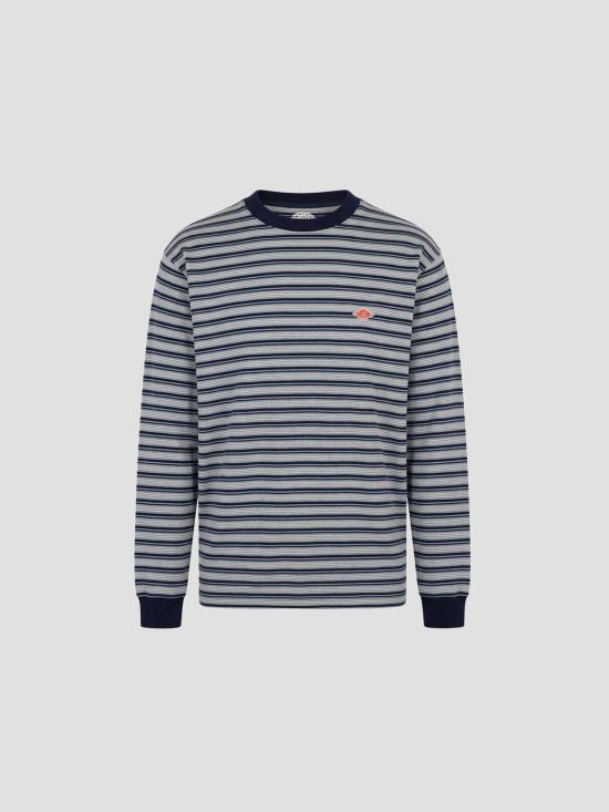 26SS 단톤 플레인 롱 슬리브 DTC0200 BL GREY MLT BLUE X GREY MULTI