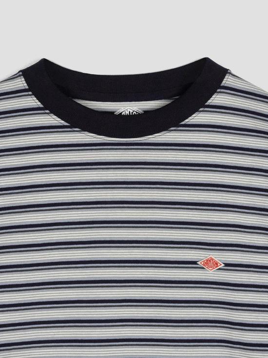26SS 단톤 플레인 롱 슬리브 DTC0200 BL GREY MLT BLUE X GREY MULTI - DANTON