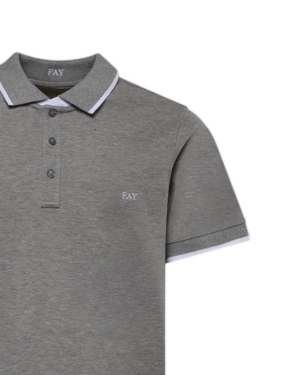 26SS 페이 폴로 티셔츠 NPMB252140STDW B201 GREY - FAY