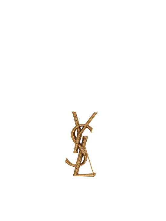 26SS 생로랑 브로치 700582 Y15008204 AGED BRASS GOLD