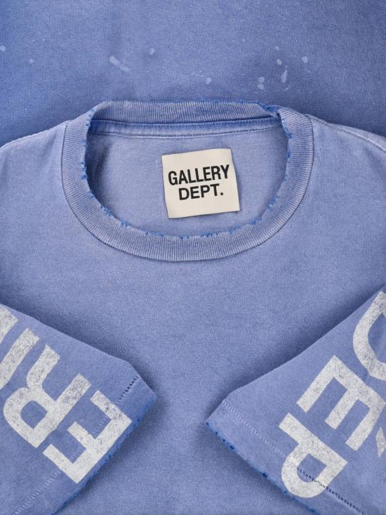 26SS 갤러리 디파트먼트 반팔 티셔츠 TOP039FRENCH BLUE Blue - GALLERY DEPT