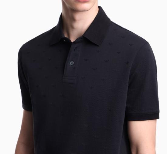 26SS 엠포리오 아르마니 폴로 티셔츠 EM004912 AF10762 FB469 Black - EMPORIO ARMANI