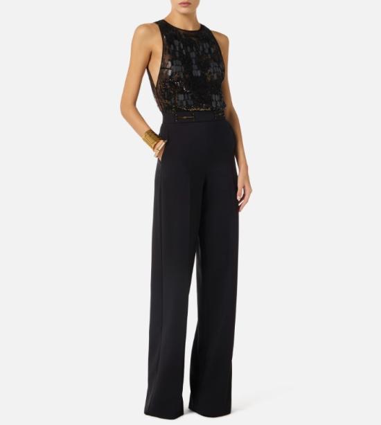 26SS 엘리자베타프랜치 점프수트 TU06662E2 110 Black - ELISABETTA FRANCHI