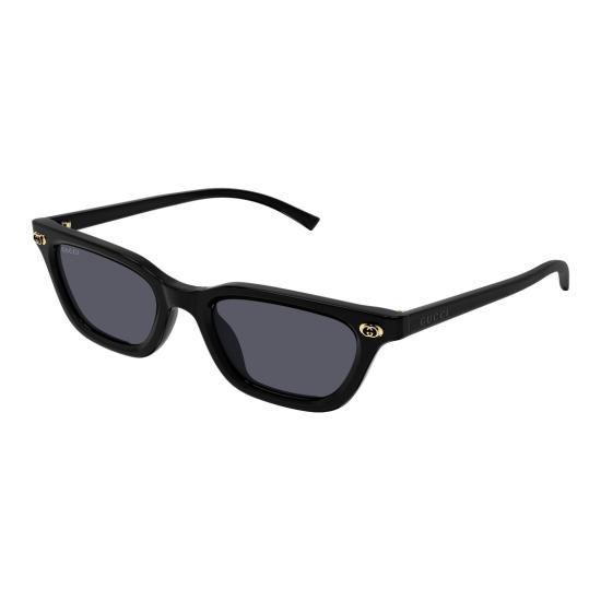 25FW 구찌 선글라스 금색 포인트가 있는 직사각형 프레임 - GUCCI