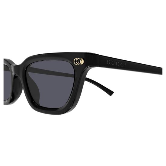 25FW 구찌 선글라스 금색 포인트가 있는 직사각형 프레임 - GUCCI