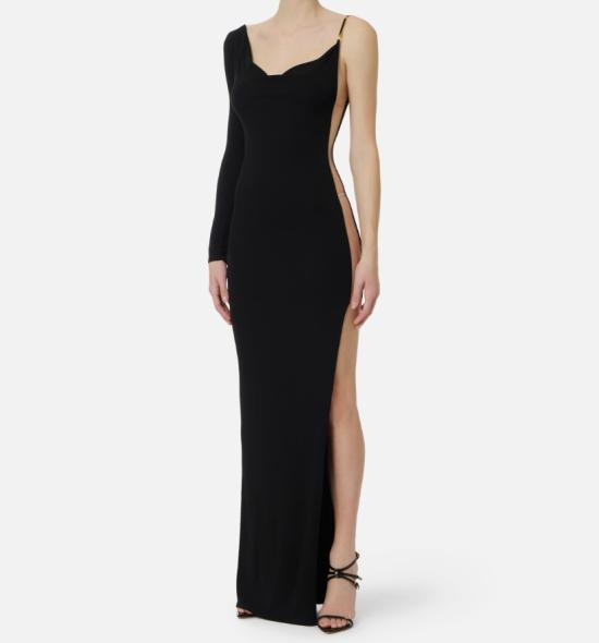 26SS 엘리자베타프랜치 롱 원피스 ABR4762E2 110 Black - ELISABETTA FRANCHI