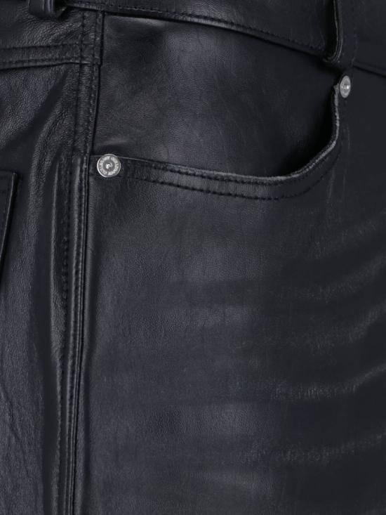 26SS 아워레가시 팬츠 M2269CWWHISKER BLACK BUFFED LAMBSKIN Black - OUR LEGACY