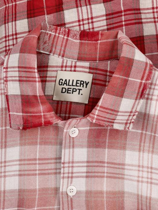 26SS 갤러리 디파트먼트 반팔 셔츠 TOP022RED PLAID Red - GALLERY DEPT