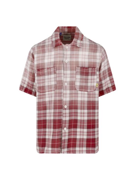 26SS 갤러리 디파트먼트 반팔 셔츠 TOP022RED PLAID Red