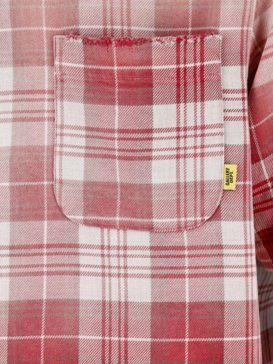26SS 갤러리 디파트먼트 반팔 셔츠 TOP022RED PLAID Red - GALLERY DEPT