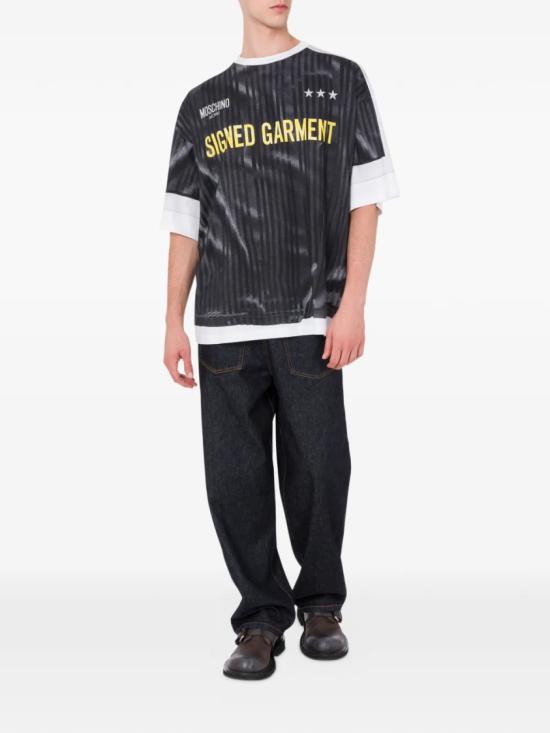 26SS 모스키노 반팔 티셔츠 A07010241 Black - MOSCHINO