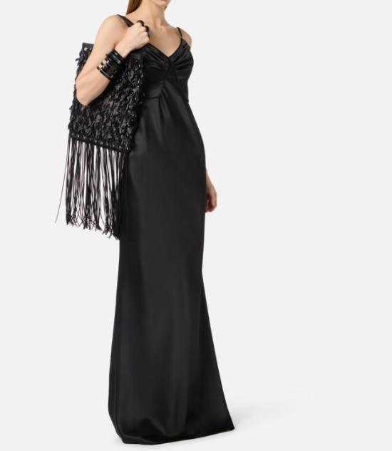 26SS 엘리자베타프랜치 롱 원피스 ABR3362E2 110 Black - ELISABETTA FRANCHI