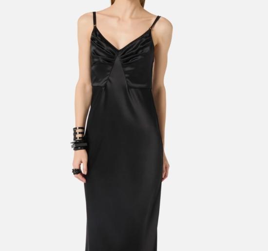 26SS 엘리자베타프랜치 롱 원피스 ABR3362E2 110 Black - ELISABETTA FRANCHI