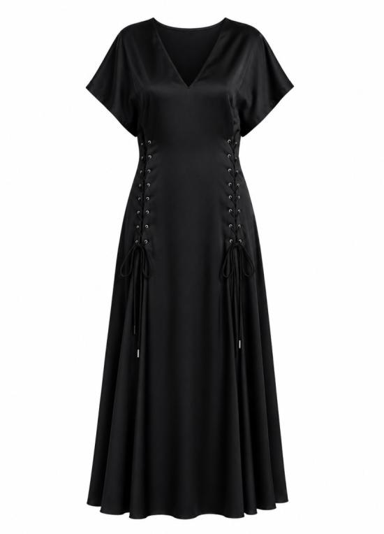 26SS 핑코 롱 원피스 106813 A3AV Z99 Z99 Black