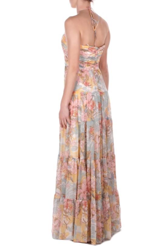 26SS 랄프 로렌 롱 원피스 WONEN DRESSES CREAM BLUE MULT Pink - RALPH LAUREN