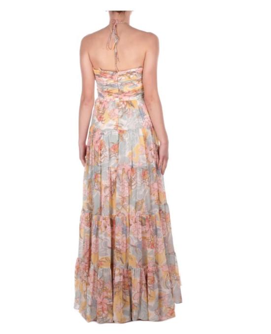 26SS 랄프 로렌 롱 원피스 WONEN DRESSES CREAM BLUE MULT Pink - RALPH LAUREN