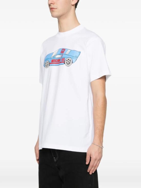 26SS 모스키노 반팔 티셔츠 A07030241 White - MOSCHINO