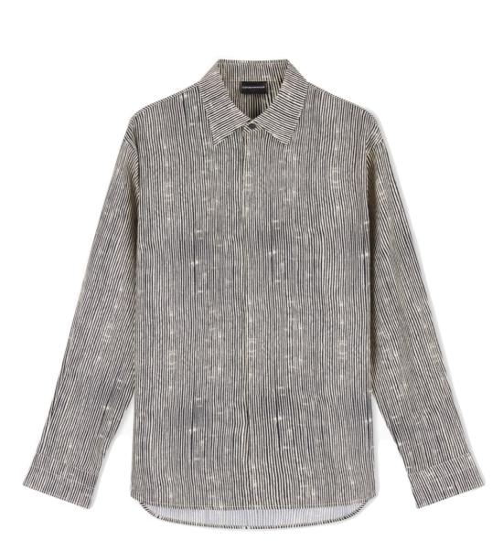 26SS 엠포리오 아르마니 긴팔 셔츠 EM004178 AF14214 F1183 Black