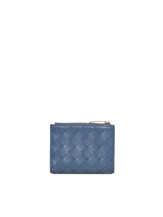 26SS 보테가베네타 인트레치아토 스몰 바이폴드 월렛 742330 VCPP34019 Blue venezia - BOTTEGA VENETA