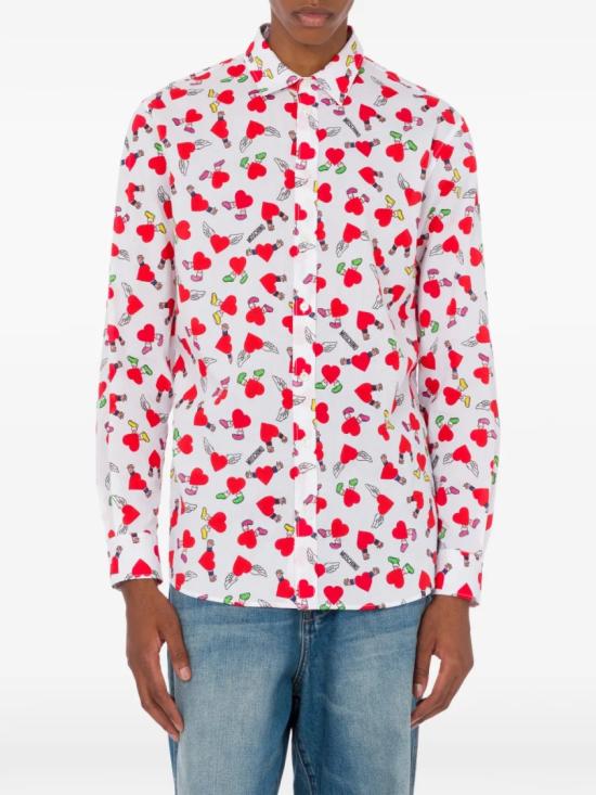 26SS 모스키노 긴팔 셔츠 V02170259 White - MOSCHINO
