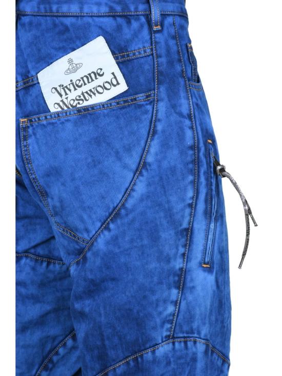 25SS 비비안웨스트우드 스트레이트 팬츠 밑단 조절 가능한 와이드  (챕 트랙 스타일) - VIVIENNE WESTWOOD