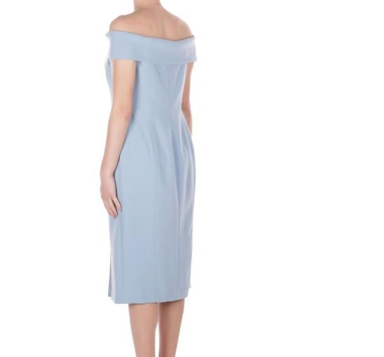 26SS 랄프 로렌 미디 원피스 WOVEN BODYCON BLU Blue - RALPH LAUREN