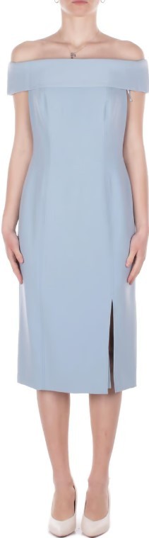 26SS 랄프 로렌 미디 원피스 WOVEN BODYCON BLU Blue - RALPH LAUREN