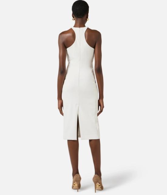 26SS 엘리자베타프랜치 미디 원피스 AB91761E2 360 White - ELISABETTA FRANCHI