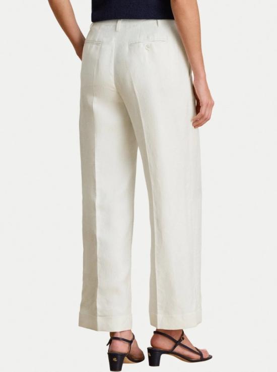 26SS 폴로 랄프로렌 스트레이트 팬츠 SENDON CROPPED PLEATED WHITE White - POLO RALPH LAUREN