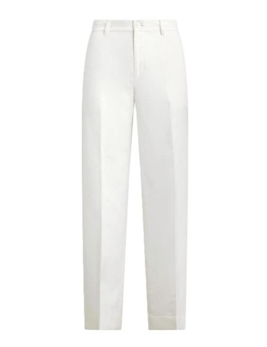 26SS 폴로 랄프로렌 스트레이트 팬츠 SENDON CROPPED PLEATED WHITE White