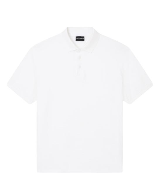 26SS 엠포리오 아르마니 폴로 티셔츠 EM004595 AF10762 F0185 White