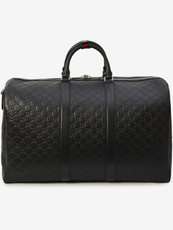 26SS 구찌 GG 엠블럼 라지 더플백 850216 AAFOM Black - GUCCI