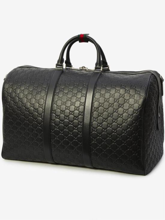 26SS 구찌 GG 엠블럼 라지 더플백 850216 AAFOM Black - GUCCI