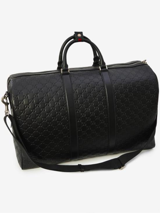 26SS 구찌 GG 엠블럼 라지 더플백 850216 AAFOM Black - GUCCI