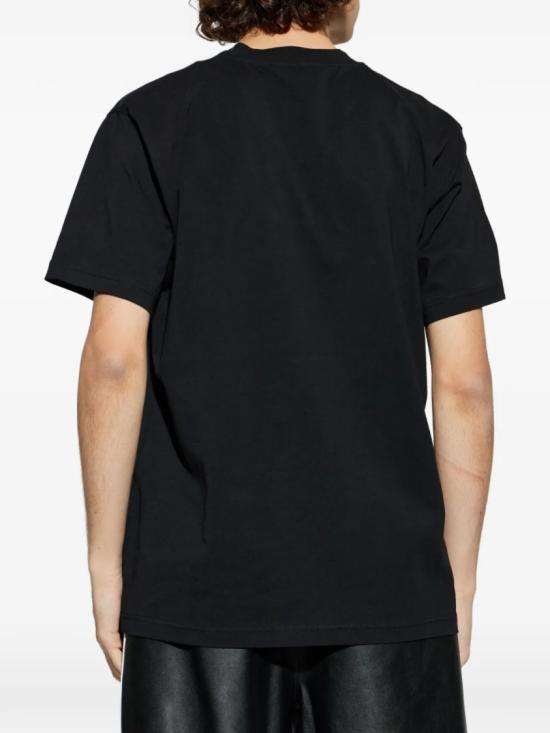 26SS 모스키노 반팔 티셔츠 A07020241 Black - MOSCHINO
