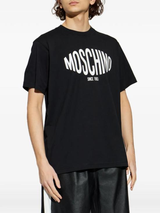 26SS 모스키노 반팔 티셔츠 A07020241 Black - MOSCHINO